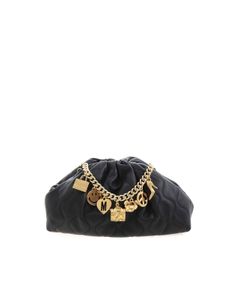 Moschino Charms clutch bag in black