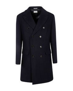 Double-breasted Plain Coat