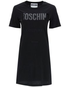 Moschino Logo-Printed Crewneck T-Shirt Dress