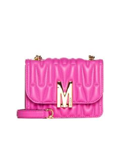 Moschino Logo Plaque Chained Shoulder Bag