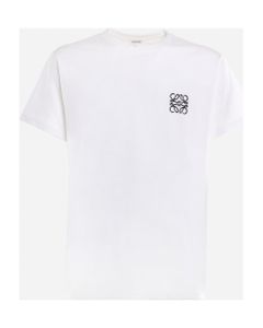 Cotton T-shirt With Embroidered Anagram