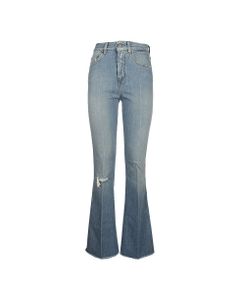 Pant Karen Bootcut Middle Wash Distressed/embroide