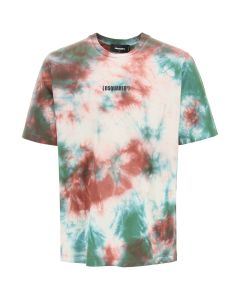 Dsquared2 Tie-Dye Printed Crewneck T-Shirt