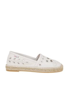 Embroidered flat espadrilles