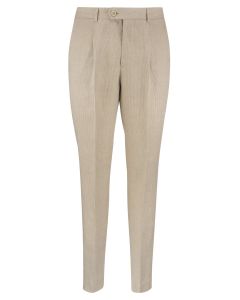 Brunello Cucinelli High-Waist Tonal-Striped Trousers