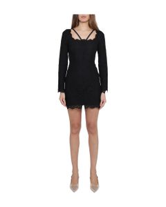 Dolce & Gabbana Black Lace Dress Ls