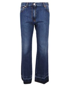 Valentino Button Detailed Flared Jeans