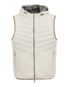 Matte hooded padded vest