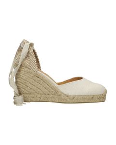 Carina-8-32 Wedges In White Canvas