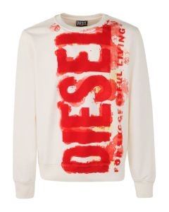 Diesel S-Ginn-E5 Logo Bleeding-Effect Sweatshirt
