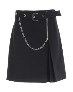 Alberta Ferretti Chain-Link Detail Mini Skirt