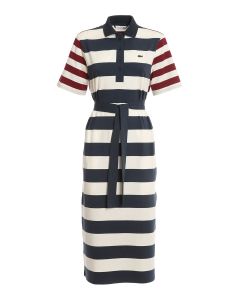 Striped polo style dress