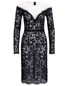 Dolce & Gabbana Floral Lace Long-Sleeve Dress