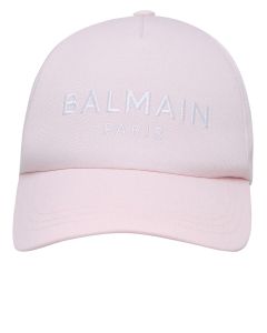 Balmain Curved Peak Logo Embroidered Baseball Cap