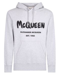 Alexander McQueen Graffiti Logo Print Hoodie