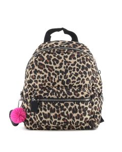 Animal print backpack