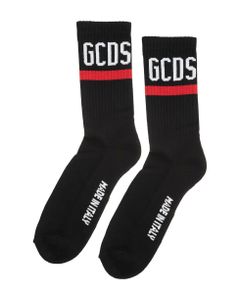 Unisex Black Socks With Gcds Logo