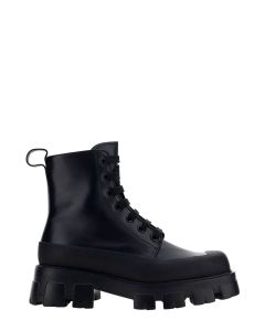 Prada Lace-Up Ankle Boots