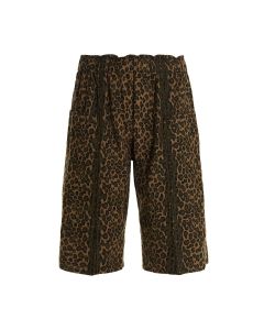 South2 West8 Leopard Printed High Waist Shorts