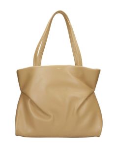 Judy Tote In Beige Leather