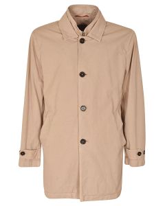 Fay Buttoned Long-Sleeved Coat