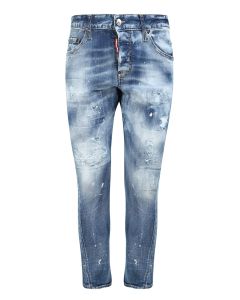 Dsquared2 Bleached Effect Skinny Fit Jeans