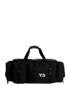 Y-3 Logo Printed Duffle Bag