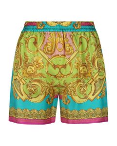 Allover Baroque Printed Shorts
