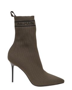 Balmain Skye Knit Ankle Boots