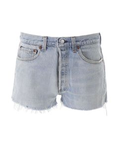 RE/DONE High-Waisted Denim Shorts