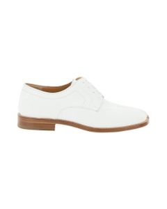 Paper Effect Tabi Lace-up Shoes