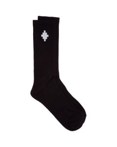Marcelo Burlon County Of Milan Logo Motif Intarsia Socks