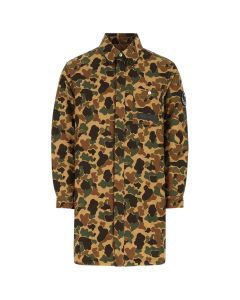 Moncler X Palm Angels Camouflage Printed Coat