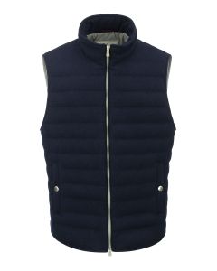 Cashmere padded vest