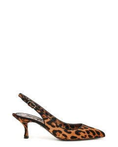 Dolce & Gabbana Leopard Print Slingback Pumps