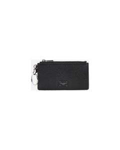 Leather Card Holder With Logo Plate