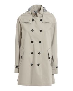 Brooke recycled fabric trench coat