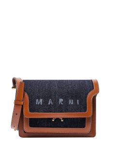 Marni Trunk Logo Printed Crossbody Bag
