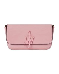 Pink Leather Baguette Bag