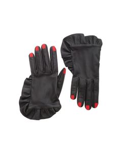 Nail embroidery gloves in black
