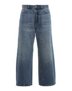 Cotton flared jeans