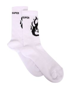 Flame-print Socks
