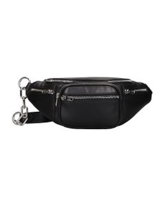 Attica Soft Waist Bag In Black Leather