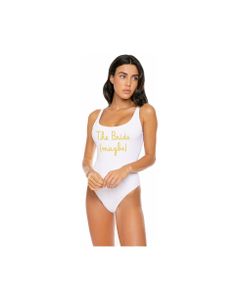 One Piece Swimsuit With The Bride (maybe) Embroidery