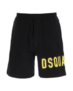 Dsquared2 Logo Printed Elastic Waist Shorts