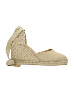 Carina-8-002 Wedges In Beige Canvas