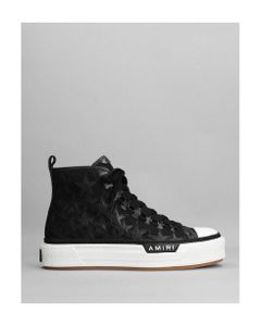 Stars Court Hi Sneakers In Black Canvas
