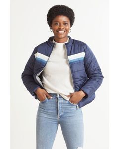 Quilted Puffer Zip Up Jacket