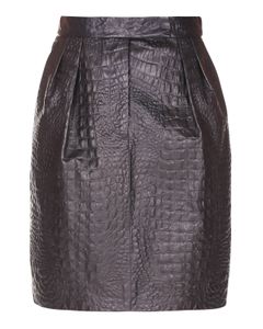 Manila leather skirt