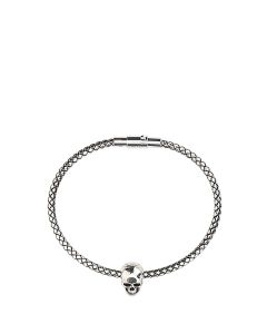 Alexander McQueen Skull-Charm Clasp Fastened Bracelet